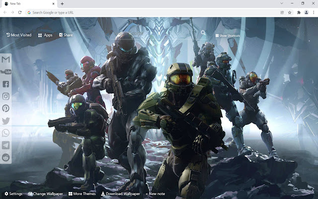 Halo Infinite Wallpaper HD New Tab