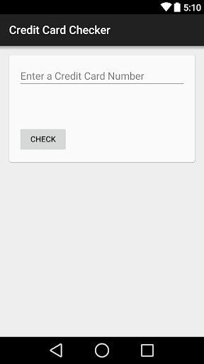 Credit Card Checker