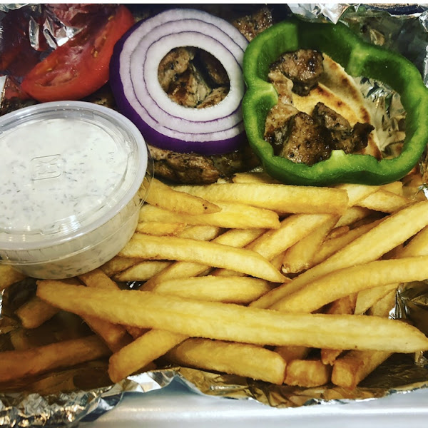 Beef or Pork Souvlaki Platter! Come & get it!