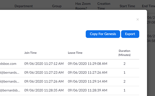 Genesis: Attendance From Zoom Preview image 0