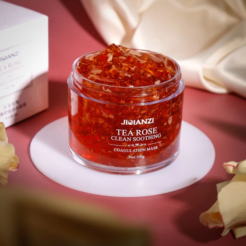 Gel de Limpeza Chá Preto e Rosa e Máscara de Rosas 100g Limpa, Refresca e Nutre a Pele, Deixando-a Radiante e Suave com o Poder Revitalizante da Rosa.