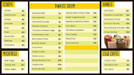 Tawa Icecream Live menu 1