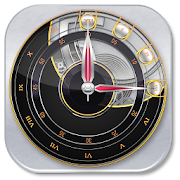 3D Clock Widget with Seconds  Icon