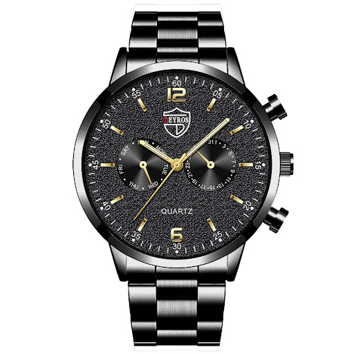 Title 9, Mens Calendar Luminous Quartz Watch — Stay on ...