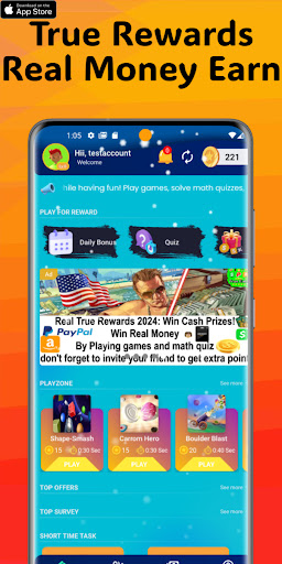 Screenshot True-Rewards Earn Money Gifts