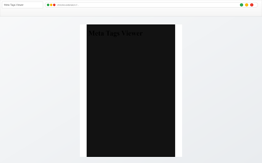 Meta Tags Viewer