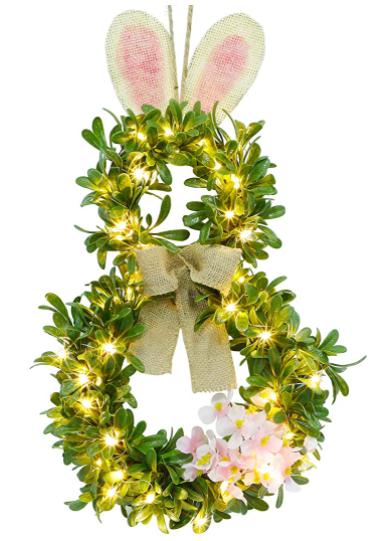 easter bunny wreath