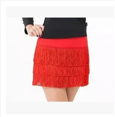 Damen Latin Dance Tassel Rock Kurzer Rock für Erwachsene Ideal für Salsa, Ballroom und mehr. Dein perfekter Tanzbegleiter.