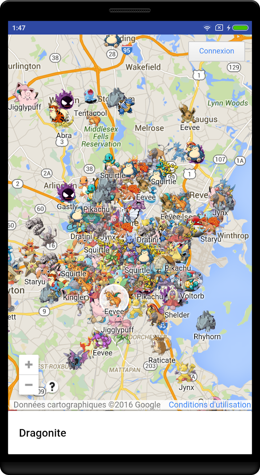 Maps for Pokémon Go - Boston Screen 2