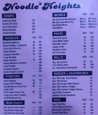 Noodle Heights menu 1