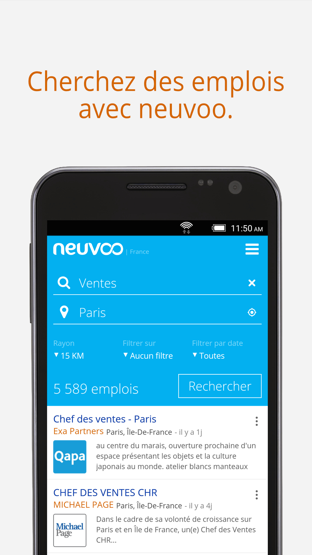 Android application Job Search screenshort