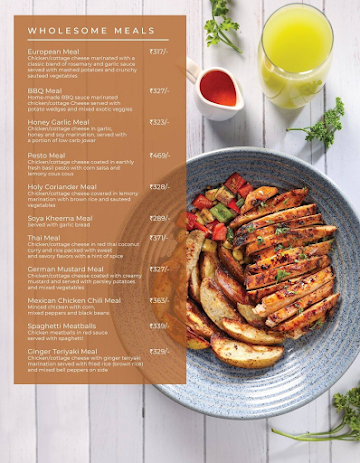 Cafe Nutrithink menu 