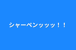 シャーペンッッッ！！