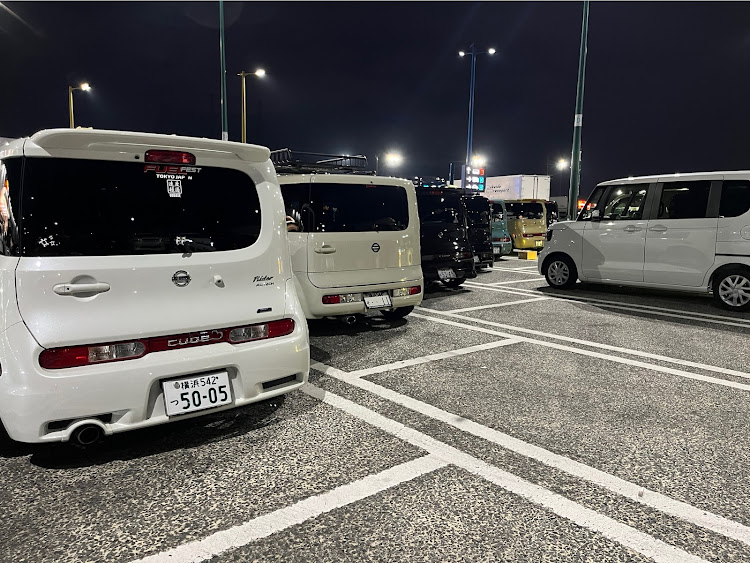 キューブのキューブ全オフ・片道300km自走・夜は海老名・充実した1日📷・またお誘いお待ちしておりますに関するカスタム事例の投稿画像4枚目