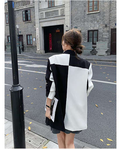 Title 6, Womens Color Matching Suit Jacket Loose Design...