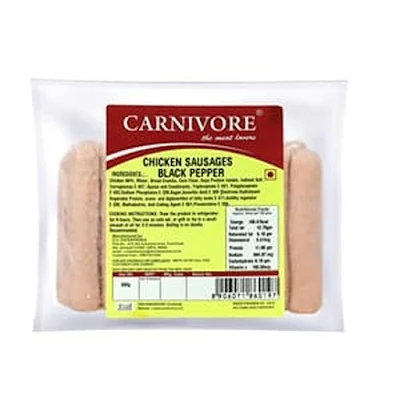 Carnivore Chicken Black Pepper Sausages 500 Gm