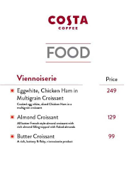 Costa Coffee menu 7