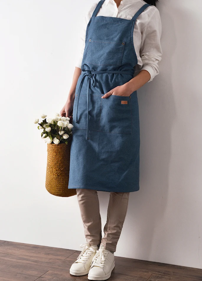 Delantal de cocina sin mangas con cuello halter. Perfecto para publicidad y protección. Cómodo, fácil de usar y promociona tu marca.
