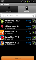 App Backup Screenshot