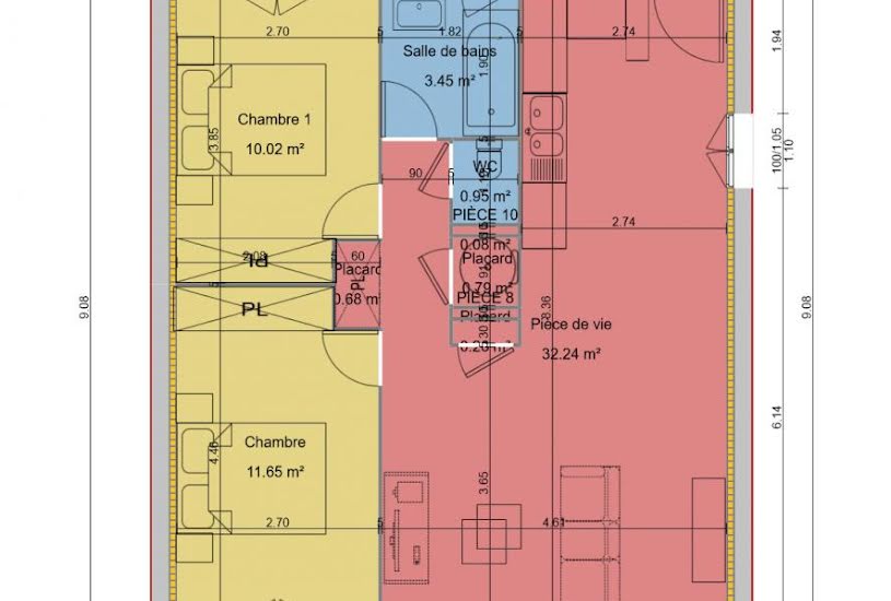  Vente Terrain + Maison - Terrain : 389m² - Maison : 60m² à Montélimar (26200) 