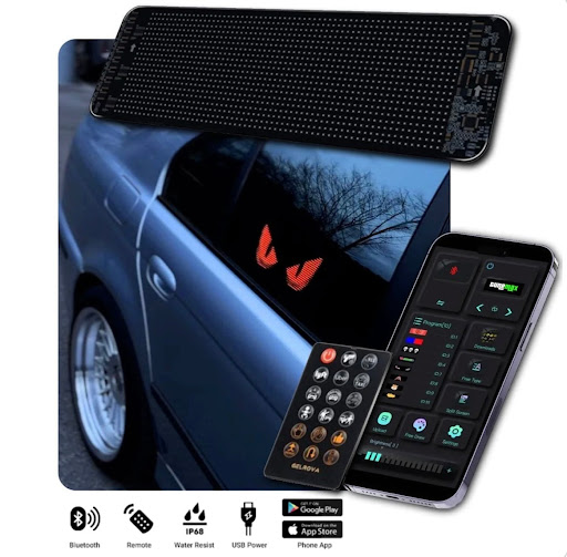 Title 1, Ultra-thin Car Advertising Screen Bluetooth Ful...