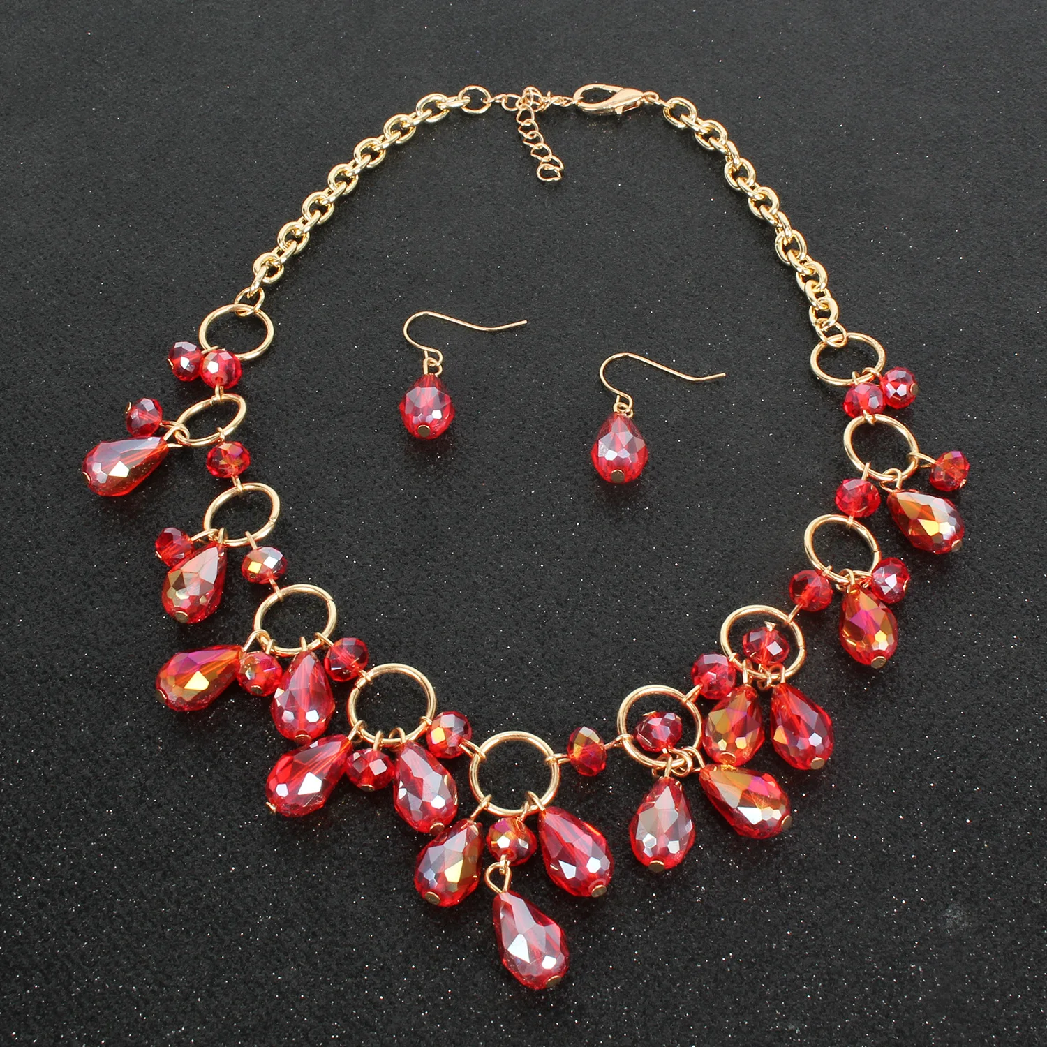 Title 3, Colar com pingente de cristal exagerado, joia f...