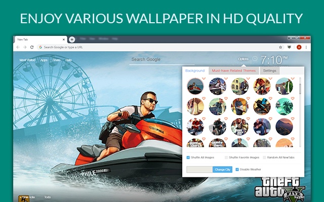 Grand Theft Auto V Wallpapers Custom New Tab