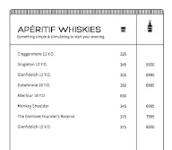 Whisky Samba menu 2