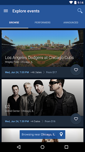 SeatGeek Event Tickets