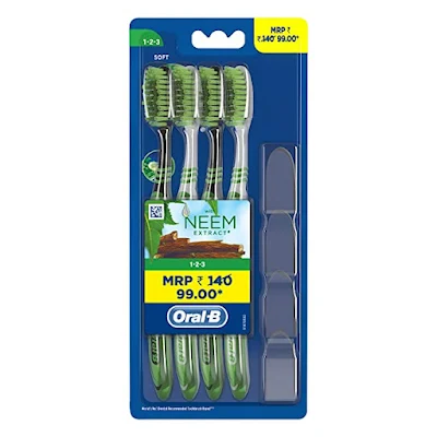 ORAL B Oral-B Soft Toothbrush With Neem Extract - 1 pcs
