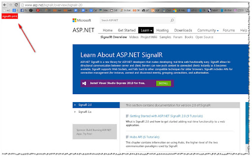 signalR-Print: print signalR documentation