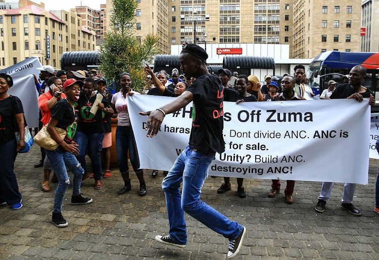 The BLF marched in defence of President Jacob Zuma on 5 February 2018.