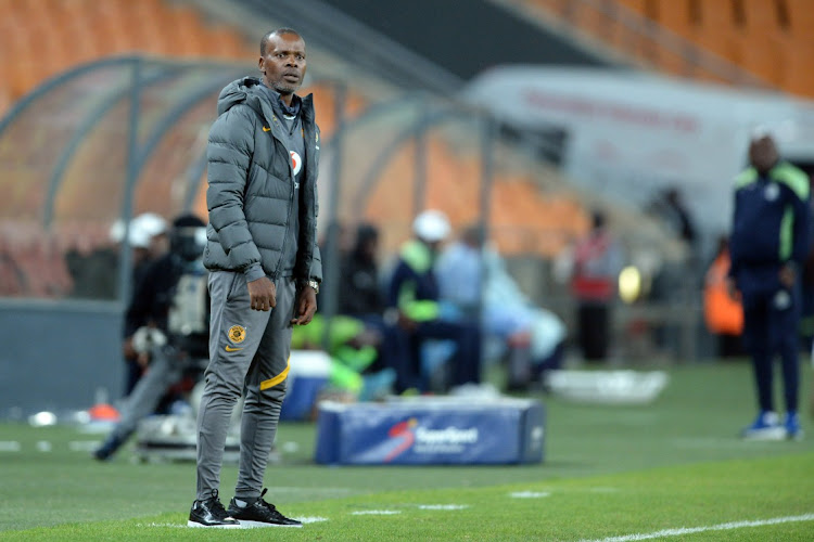 Interim coach Arthur Zwane during the DStv Premiership match between Kaizer Chiefs and Marumo Gallants FC at FNB Stadium.