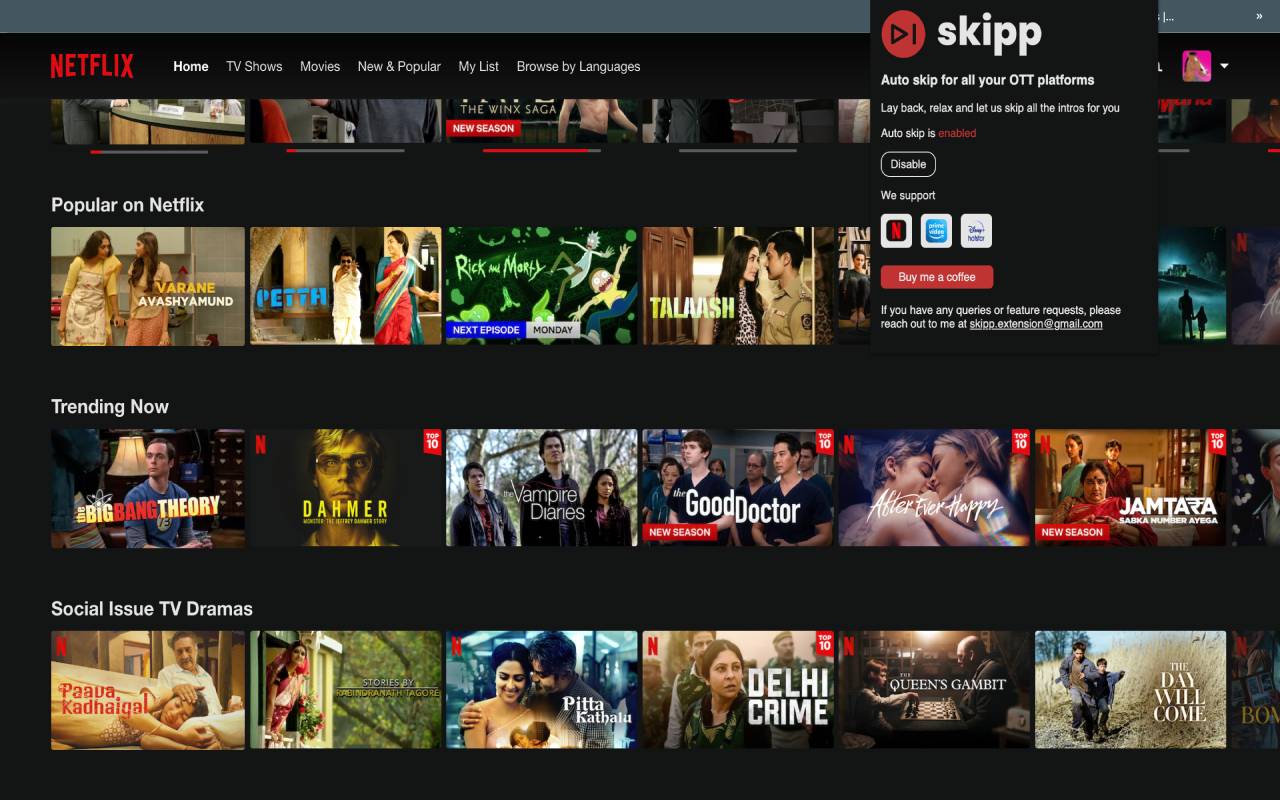 Skipp - Skip Netflix, Prime, Hotstar intros Preview image 3