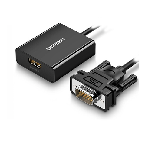 Cáp chuyển đổi VGA -> HDMI Ugreen 60814 (Đen)