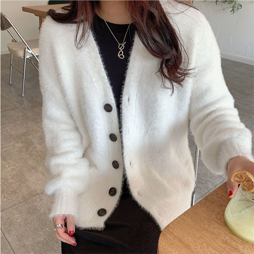 Title 22, Korean Style Artificial Mink Fur Sweater Coat f...