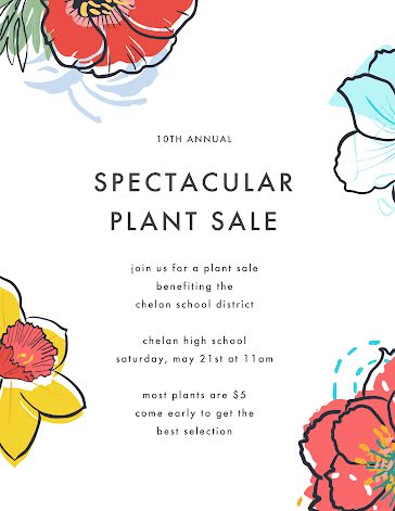 Spectacular Plant Sale - Flyer template
