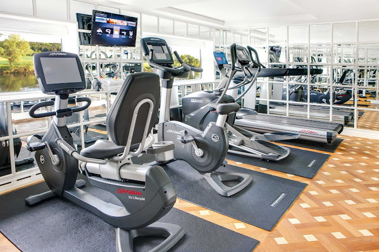 Keep in shape at the Fitness Center aboard Uniworld's River Empress.