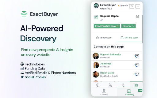 ExactBuyer: Realtime Contact & Company Finder