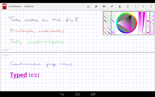 LectureNotes Screenshot