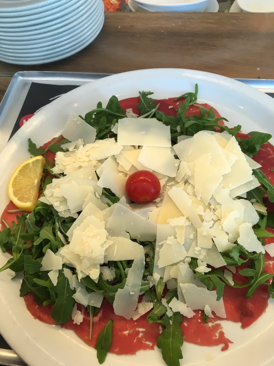 Beef carpaccio