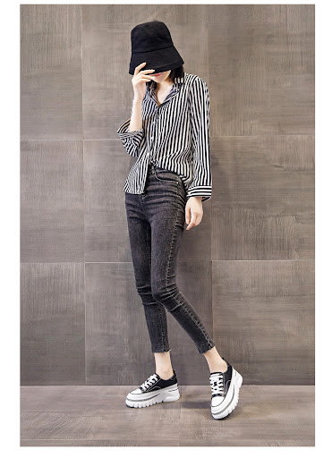 Title 14, White Height Increasing Insole Platform Shoes. ...