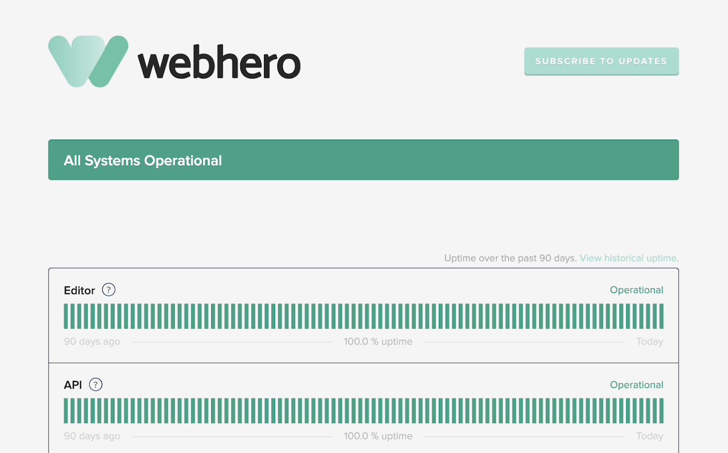 Statusupdate Webhero