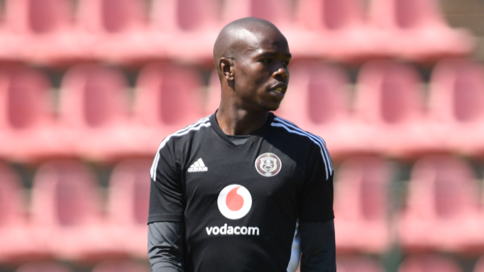 Orlando Pirates defender Nkosinathi Sibisi during a training session at Johannesburg's Rand Stadium on September 8 2022.