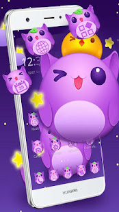 Ungu Lucu Kartun Hamster Tema 1.1.2 APK + Mod (Unlimited money) untuk android