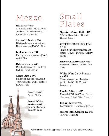 Rose - Mediterranean Restaurant & Wine Bar menu 