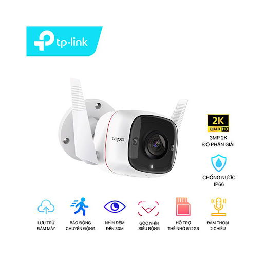 Thiết bị quan sát/ Camera TP-Link Tapo C310 (Ngoài trời, 2K 3MP)