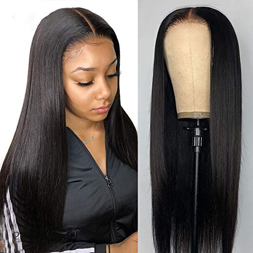 Title 4, Brazilian Straight Front Lace Wig Human Hair, n...