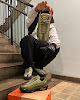 corteiz x nike air max 95 sequoia/tour yellow-black