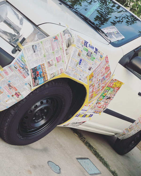 サクシードバンのお金かけないスタイル・商用車・音は族車・ホイール塗装・タコメーター取付に関するカスタム事例の投稿画像2枚目